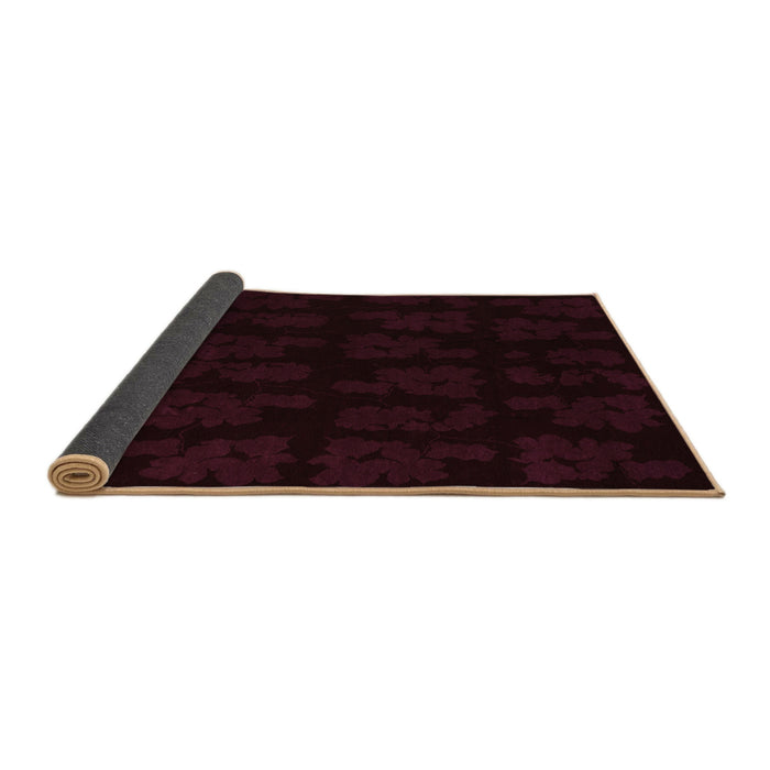 Sideview of Abstract Brown Modern Rug, abs109brn