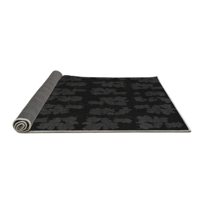 Sideview of Abstract Gray Modern Rug, abs109gry