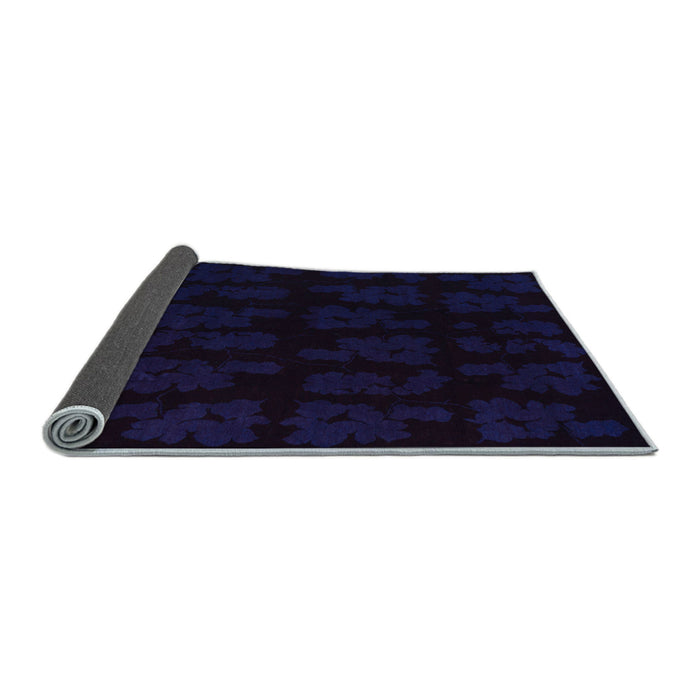 Sideview of Abstract Light Blue Modern Rug, abs109lblu
