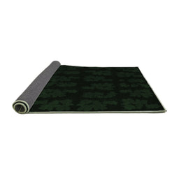 Sideview of Abstract Emerald Green Modern Rug, abs109emgrn