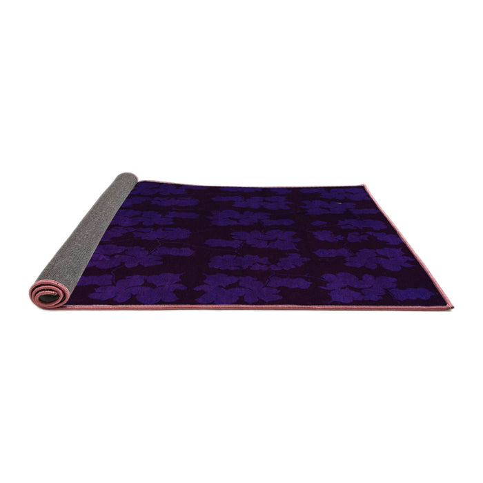 Sideview of Abstract Purple Modern Rug, abs109pur