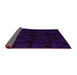 Sideview of Abstract Purple Modern Rug, abs109pur