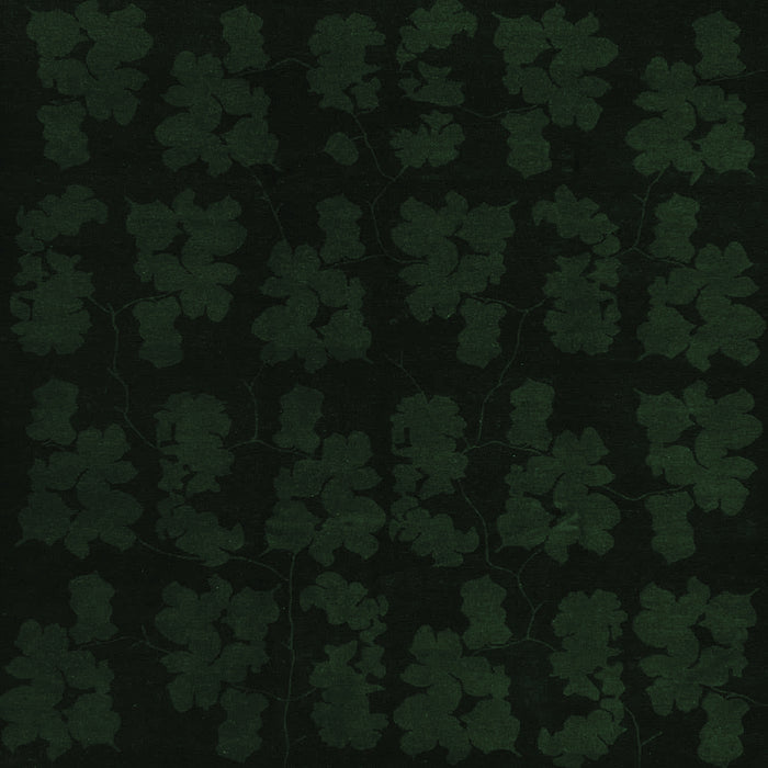 Square Machine Washable Abstract Emerald Green Modern Area Rugs, wshabs109emgrn