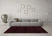 Machine Washable Abstract Brown Modern Rug in a Living Room,, wshabs109brn