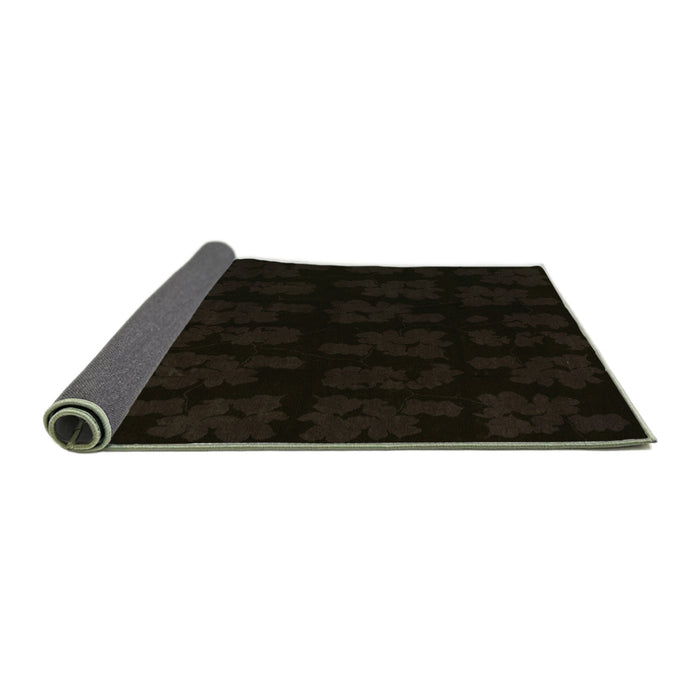 Sideview of Abstract Green Modern Rug, abs109grn