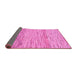 Sideview of Abstract Pink Modern Rug, abs10pnk