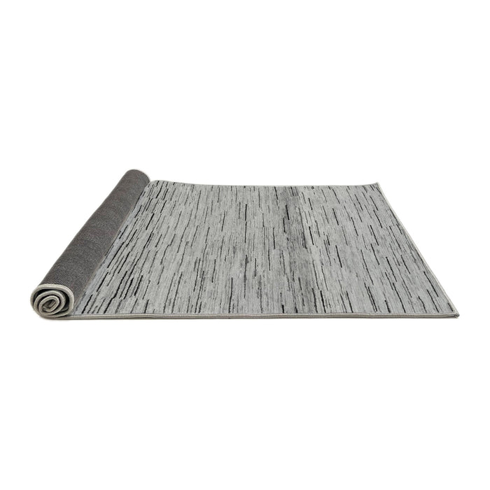 Sideview of Abstract Gray Modern Rug, abs10gry