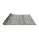 Sideview of Abstract Gray Modern Rug, abs10gry