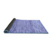 Sideview of Abstract Blue Modern Rug, abs10blu