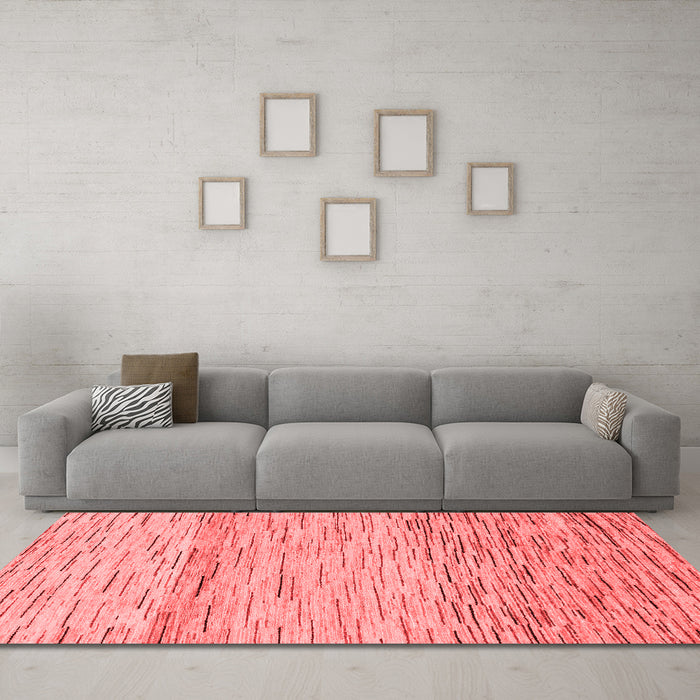 Modern Red Washable Rugs