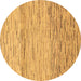 Round Abstract Brown Modern Rug, abs10brn