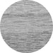 Round Abstract Gray Modern Rug, abs10gry