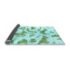 Sideview of Abstract Light Blue Modern Rug, abs1100lblu