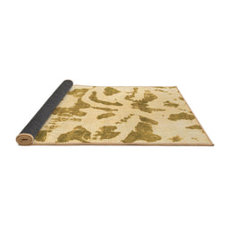 Sideview of Abstract Brown Modern Rug, abs1100brn