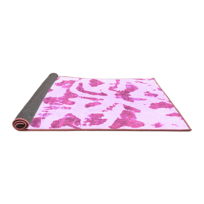 Sideview of Abstract Purple Modern Rug, abs1100pur