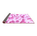 Sideview of Abstract Purple Modern Rug, abs1100pur