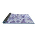 Sideview of Abstract Blue Modern Rug, abs1100blu