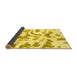 Sideview of Abstract Yellow Modern Rug, abs1100yw