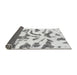 Sideview of Abstract Gray Modern Rug, abs1100gry