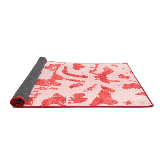 Abstract Red Modern Area Rugs