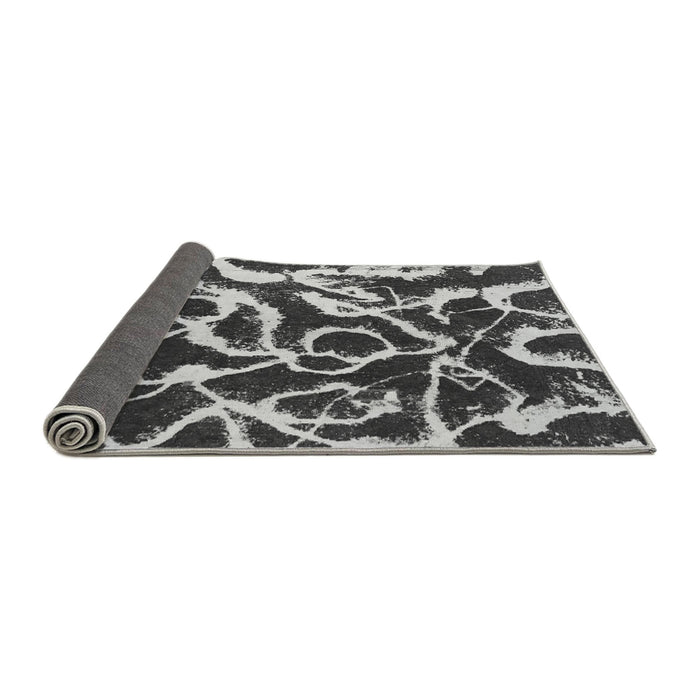 Sideview of Abstract Gray Modern Rug, abs1101gry
