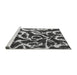 Sideview of Machine Washable Abstract Gray Modern Rug, wshabs1101gry