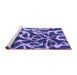 Sideview of Machine Washable Abstract Purple Modern Area Rugs, wshabs1101pur