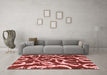 Modern Red Washable Rugs