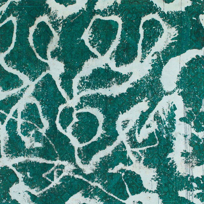 Abstract Northern Lights Blue Modern Rug, abs1101