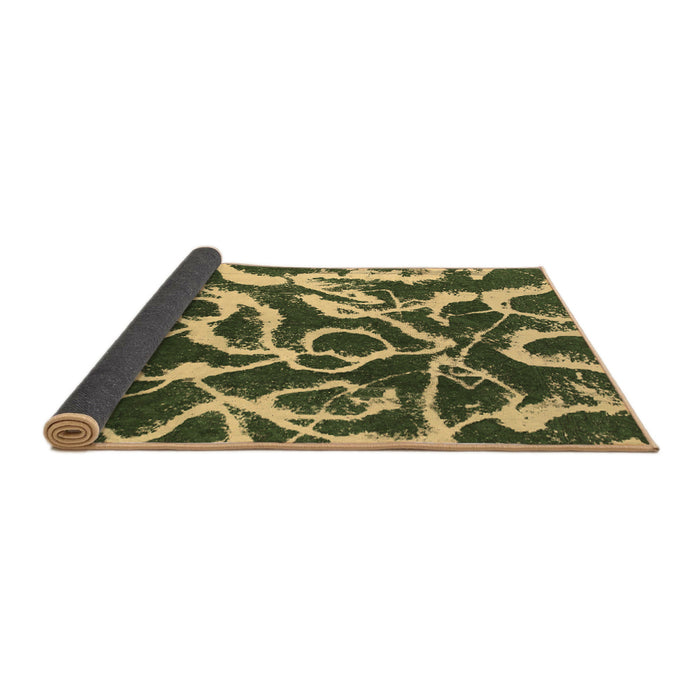 Sideview of Abstract Brown Modern Rug, abs1101brn