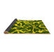 Sideview of Abstract Yellow Modern Rug, abs1101yw