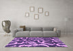 Machine Washable Abstract Pink Modern Rug in a Living Room, wshabs1101pnk