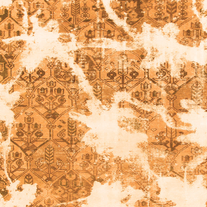 Machine Washable Abstract Orange Modern Area Rugs, wshabs1102org