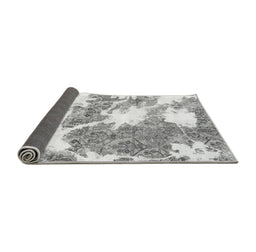 Sideview of Abstract Gray Modern Rug, abs1102gry