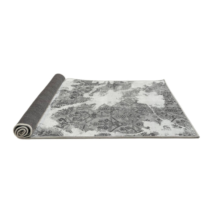 Sideview of Abstract Gray Modern Rug, abs1102gry