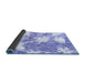 Sideview of Abstract Blue Modern Rug, abs1102blu