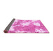 Sideview of Abstract Pink Modern Rug, abs1102pnk