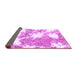 Sideview of Abstract Purple Modern Rug, abs1102pur