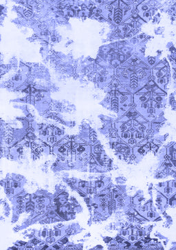 Abstract Blue Modern Rug, abs1102blu