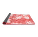 Abstract Red Modern Area Rugs