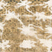 Square Machine Washable Abstract Cinnamon Brown Rug, wshabs1102