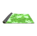 Sideview of Abstract Green Modern Rug, abs1102grn