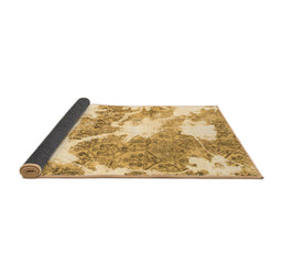 Sideview of Abstract Brown Modern Rug, abs1102brn