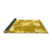 Sideview of Abstract Yellow Modern Rug, abs1102yw