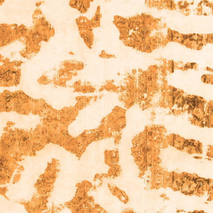 Machine Washable Abstract Orange Modern Area Rugs, wshabs1103org