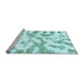 Sideview of Machine Washable Abstract Light Blue Modern Rug, wshabs1103lblu