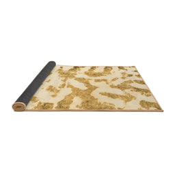 Sideview of Abstract Brown Modern Rug, abs1103brn