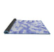 Sideview of Abstract Blue Modern Rug, abs1103blu