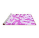 Sideview of Machine Washable Abstract Purple Modern Area Rugs, wshabs1103pur