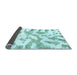 Sideview of Abstract Light Blue Modern Rug, abs1103lblu